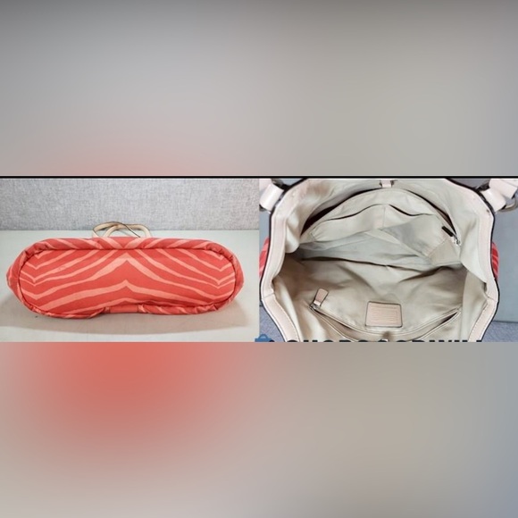 Coach Zebra Print Tote - Picture 4 of 5